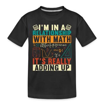 Mathe Mathelehrer - Kinder Premium Bio T-Shirt - Schwarz - Vorne
