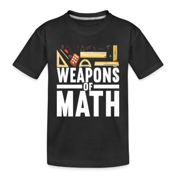 Mathe Mathelehrer - Kinder Premium Bio T-Shirt - Schwarz - Vorne