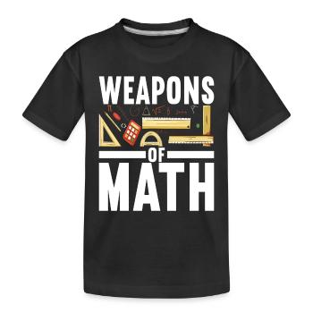 Mathe Mathelehrer - Kinder Premium Bio T-Shirt - Schwarz - Vorne