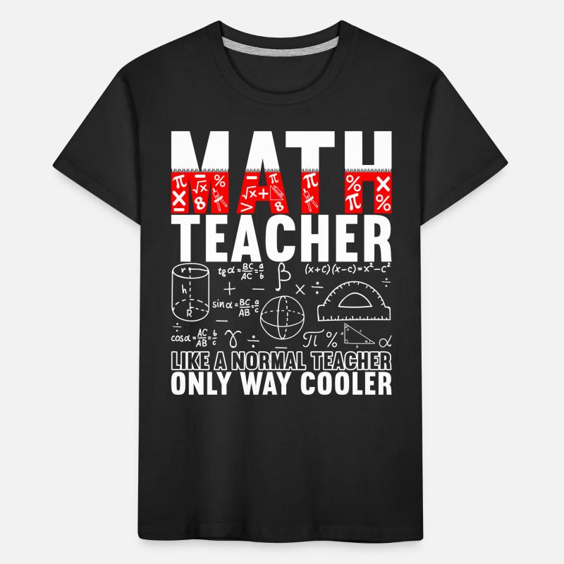 Math Math Teacher Kids' Premium Organic T-Shirt