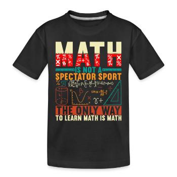 Mathe Mathelehrer - Kinder Premium Bio T-Shirt - Schwarz - Vorne