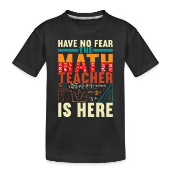 Mathe Mathelehrer - Kinder Premium Bio T-Shirt - Schwarz - Vorne