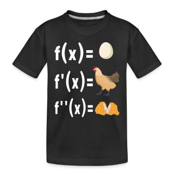 Mathe Mathelehrer - Kinder Premium Bio T-Shirt - Schwarz - Vorne