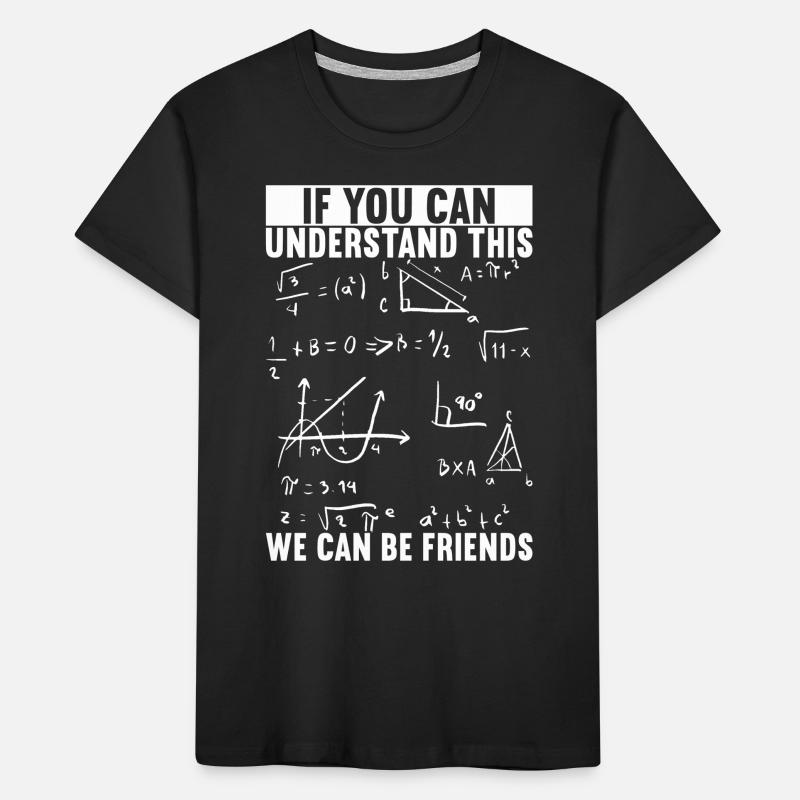 Math Teacher Kids' Premium Organic T-Shirt
