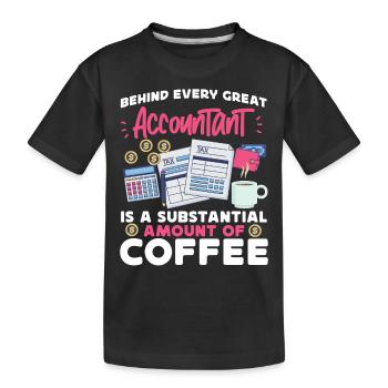 Comptable Comptable Comptable - T-shirt bio Premium Enfant - noir - Devant