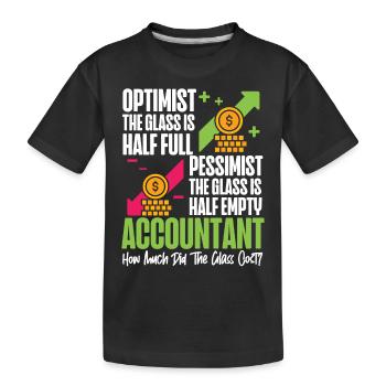 Comptable Comptable Comptable - T-shirt bio Premium Enfant - noir - Devant