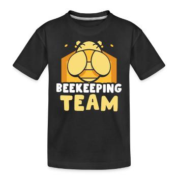Équipe Apiculture Apiculteurs Apiculteurs - T-shirt bio Premium Enfant - noir - Devant
