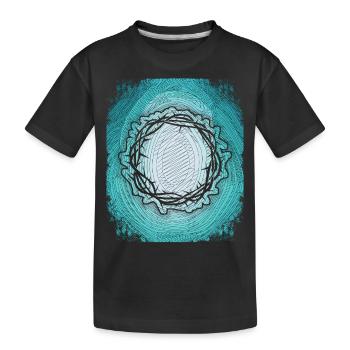 Dornenkrone, Jesus Christus, Christliche Kunst - Kinder Premium Bio T-Shirt - Schwarz - Vorne