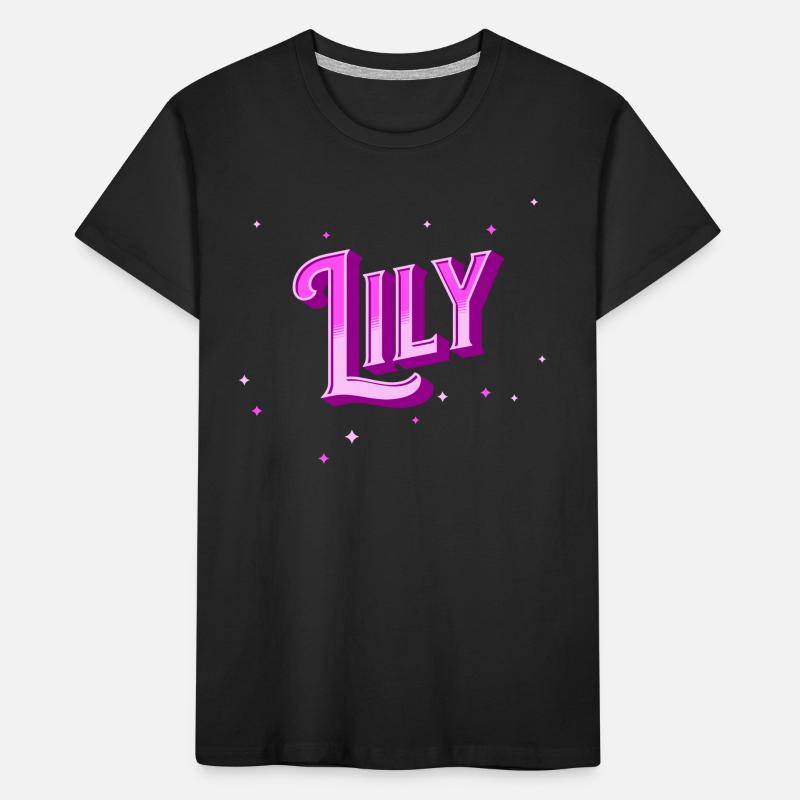 Lily name personalized Kids' Premium Organic T-Shirt