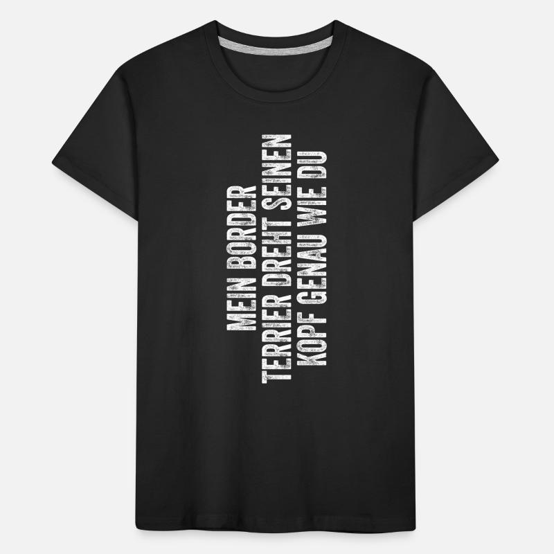 Border Terrier Geschenk Hunde Kinder Premium Bio T-Shirt