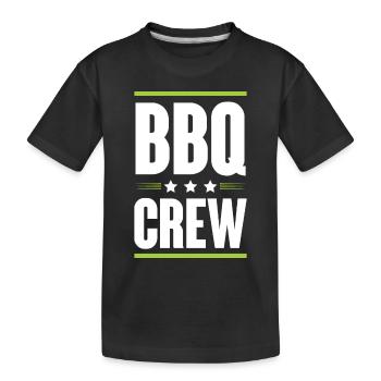 Bbq Crew - Kinder Premium Bio T-Shirt - Schwarz - Vorne