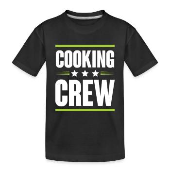 Équipe de cuisson - T-shirt bio Premium Enfant - noir - Devant