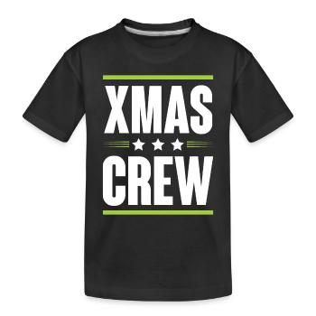 Xmas Crew - Kinder Premium Bio T-Shirt - Schwarz - Vorne