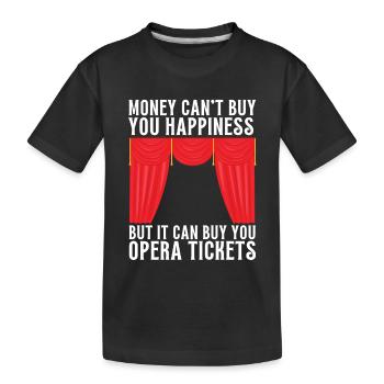 Tenor Singer Choir Vocalist Theatre Student, Opera - Kinder Premium Bio T-Shirt - Schwarz - Vorne