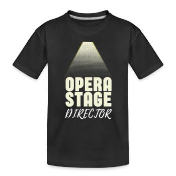 Tenor Singer Choir Vocalist Theatre Student, Opera - Kinder Premium Bio T-Shirt - Schwarz - Vorne