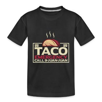 Tacos Taco mexicain Fast-food cadeau - T-shirt bio Premium Enfant - noir - Devant
