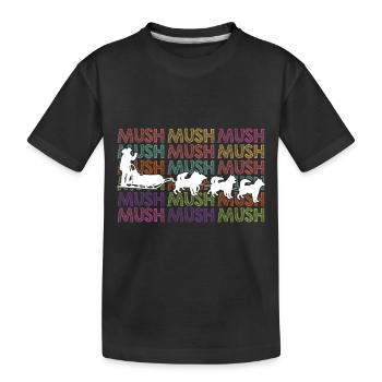Sled Dog Racing Sled Dogs Gift - Kids' Premium Organic T-Shirt - black - Front