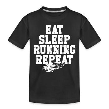 Running Runner Semi-Marathon - T-shirt bio Premium Enfant - noir - Devant