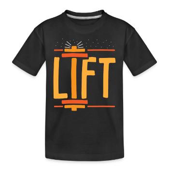 Lift Haltérophilie Haltérophilie Gymnase Entraînement - T-shirt bio Premium Enfant - noir - Devant