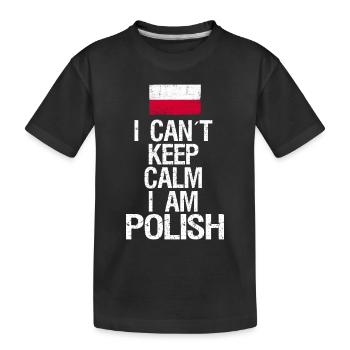 Je n’arrive pas à garder mon calme, je suis singapourien - T-shirt bio Premium Enfant - noir - Devant