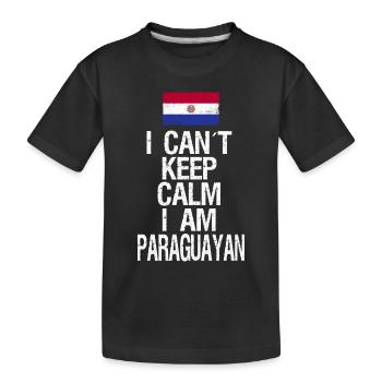 Je n’arrive pas à garder mon calme Je suis Paraguayen - T-shirt bio Premium Enfant - noir - Devant