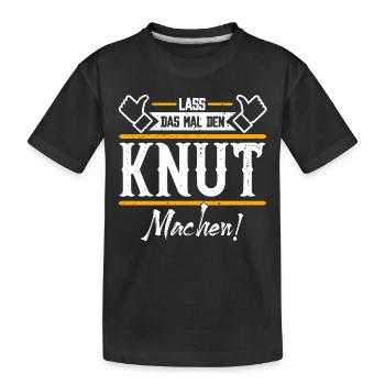 Knut Geschenkidee Geschenk Geburtstag - Kinder Premium Bio T-Shirt - Schwarz - Vorne