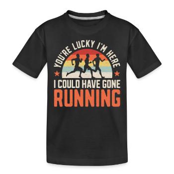 Running Runner Semi-Marathon - T-shirt bio Premium Enfant - noir - Devant