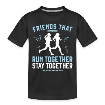 Running Runner Semi-Marathon - T-shirt bio Premium Enfant - noir - Devant