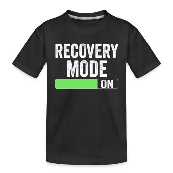 Erholung Modus Ein Patient Überlebender Erholen - Kinder Premium Bio T-Shirt - Schwarz - Vorne