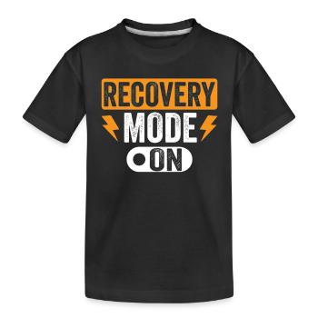 Erholung Modus Ein Überlebender Patient Erholen - Kinder Premium Bio T-Shirt - Schwarz - Vorne