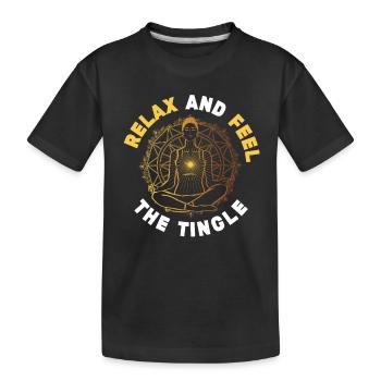 Meridian Response Mental Therapist - Kids' Premium Organic T-Shirt - black - Front
