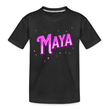 Noms mayas personnalisés - T-shirt bio Premium Enfant - noir - Devant