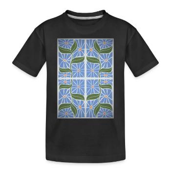 Jugendstil, Arts & Crafts, Aesthetic, Vintage-1900 - Kinder Premium Bio T-Shirt - Schwarz - Vorne