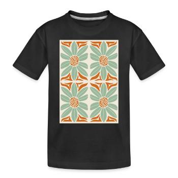 Jugendstil, Arts & Crafts, Aesthetic, Vintage-1900 - Kinder Premium Bio T-Shirt - Schwarz - Vorne