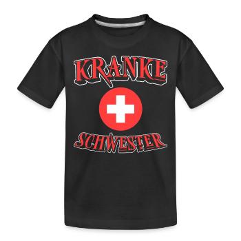 Halloween Kostüm | Halloween Kranke Schwester - Kinder Premium Bio T-Shirt - Schwarz - Vorne