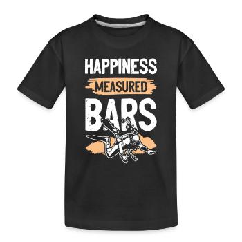 happiness diving - Kinder Premium Bio T-Shirt - Schwarz - Vorne