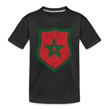 Marokko - Kinder Premium Bio T-Shirt - Schwarz - Vorne