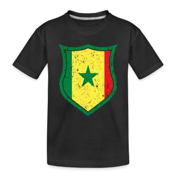 Sénégal - T-shirt bio Premium Enfant - noir - Devant