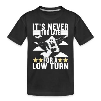 Parachutiste parachutiste - T-shirt bio Premium Enfant - noir - Devant