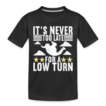 Parachutiste parachutiste - T-shirt bio Premium Enfant - noir - Devant