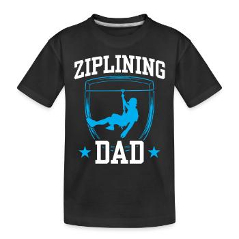 Tyrolienne Papa Tyrolienne Dictons Sports Tyrolienne - T-shirt bio Premium Enfant - noir - Devant