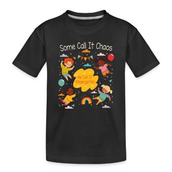 École maternelle - T-shirt bio Premium Enfant - noir - Devant