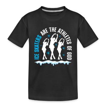 Patinage artistique - T-shirt bio Premium Enfant - noir - Devant