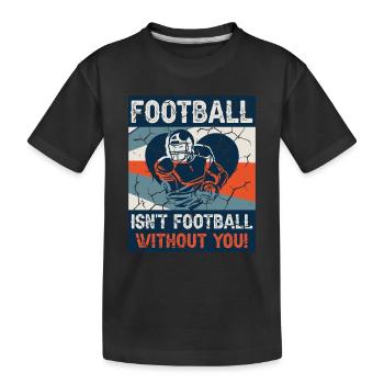 Amateurs de jeux de terrain de jeu de balle de jour - T-shirt bio Premium Enfant - noir - Devant
