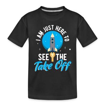 Vaisseau spatial Ingénieur Satellite Astronaute - T-shirt bio Premium Enfant - noir - Devant