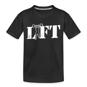 Lift Haltérophilie Gym Entraînement Haltérophilie - T-shirt bio Premium Enfant - noir - Devant