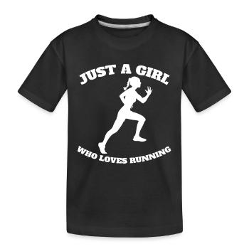 Jogger cardio training race fit jogging running - T-shirt bio Premium Enfant - noir - Devant