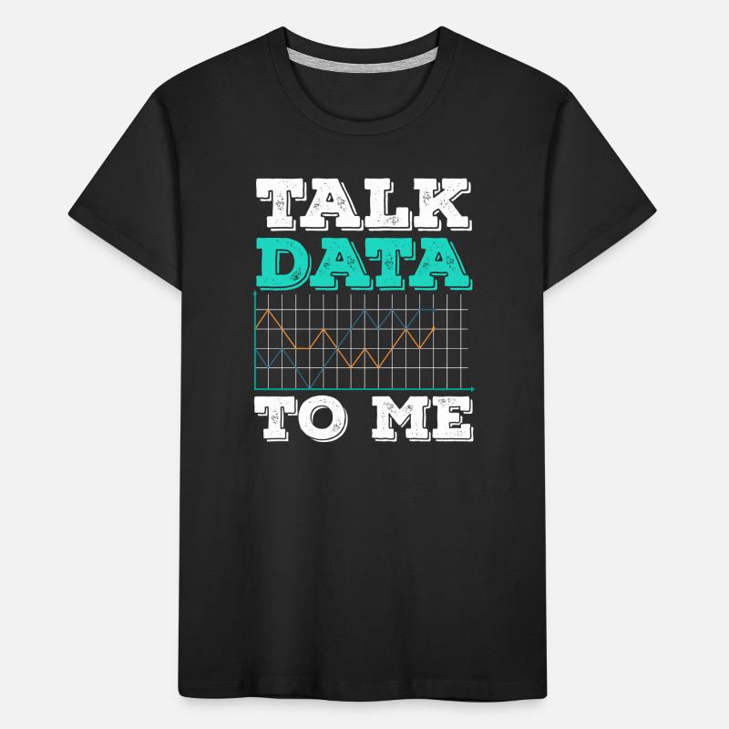 USA Computer Statistics Talk data to me Kids' Premium Organic T-Shirt