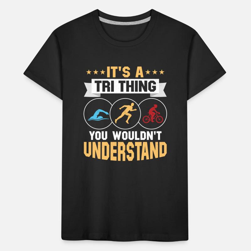 C’est un tri - vous ne comprendriez pas Triathl T-shirt bio Premium Enfant