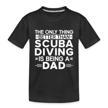 Cadeau de plongée sous-marine plongeur sous-marin - T-shirt bio Premium Enfant - noir - Devant